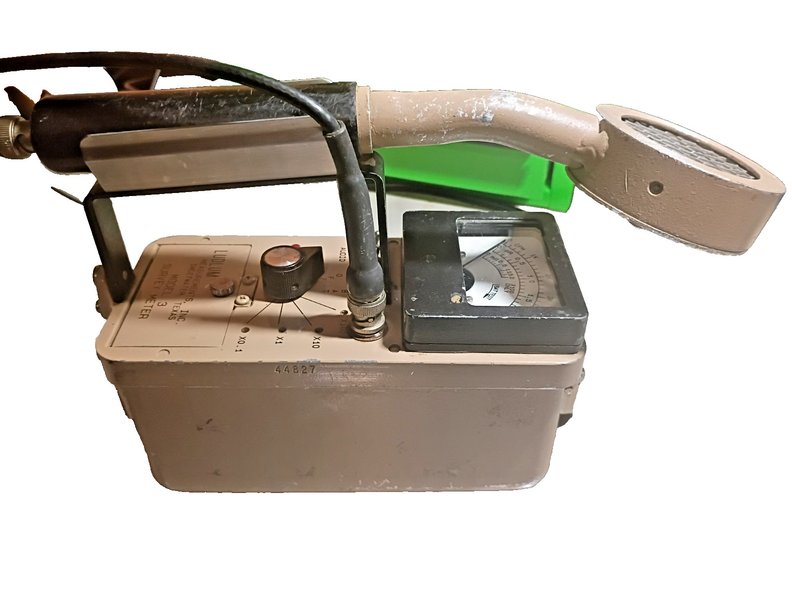 Ludlum Model 3 Survey Meter   44-9 Pancake Probe - CLEAN