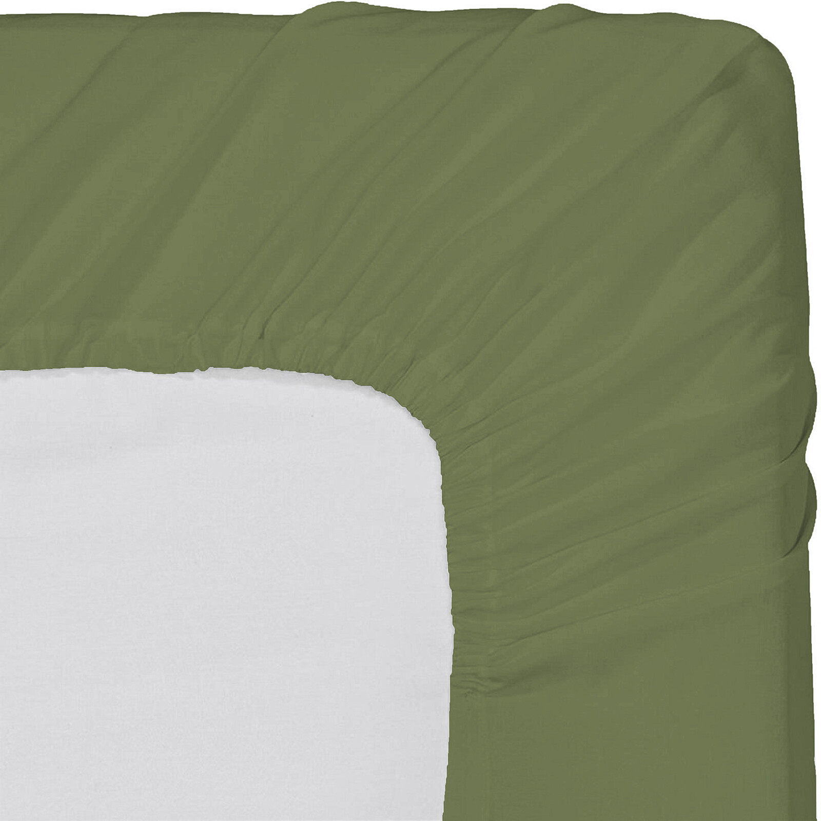 Extra Deep Pocket Bed Sheets 1000 - 1200 TC Egyptian Cotton Moss Solid