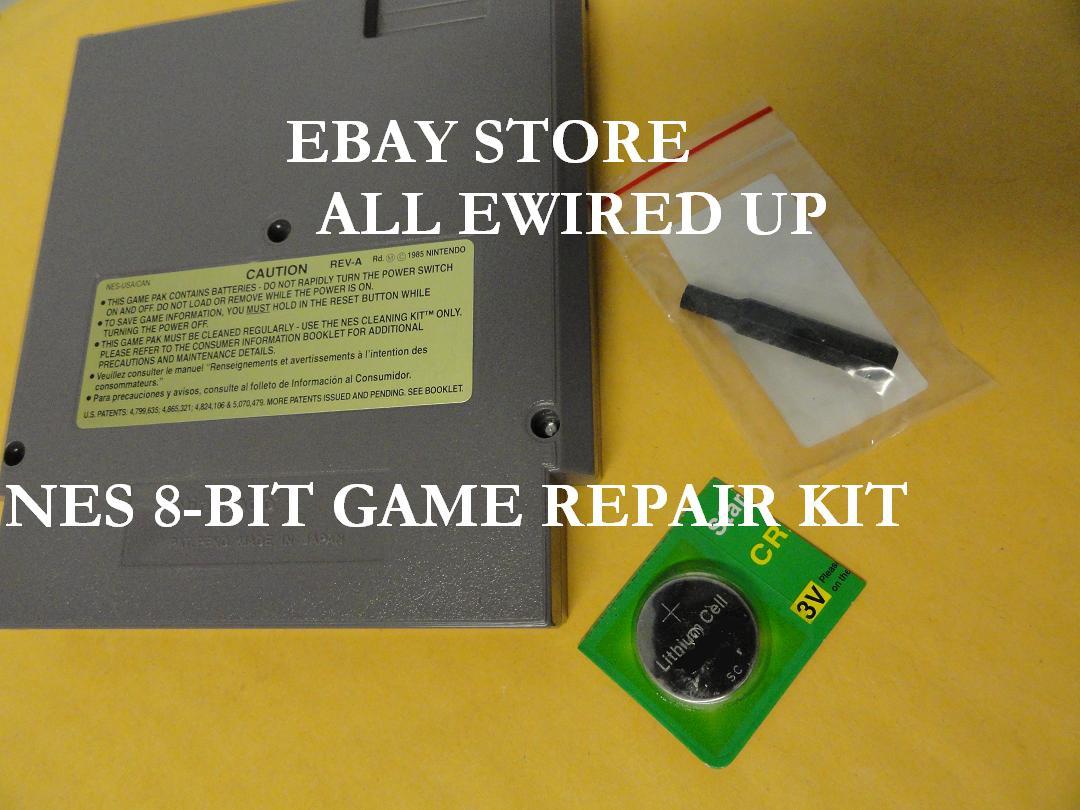 Nintendo NES Cartridge Repair Kit Security Bit Battery Save Game Socket Fix Cart