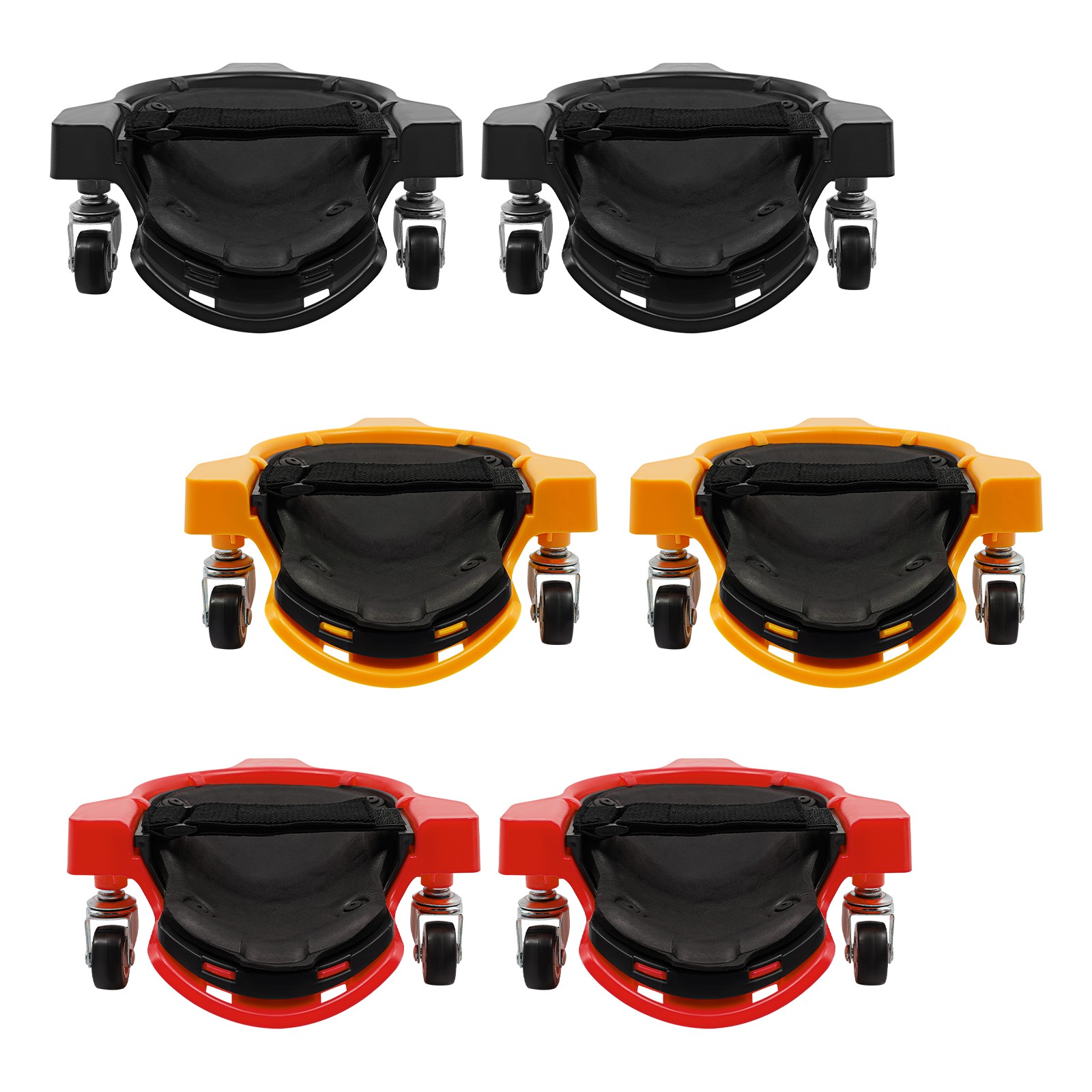Rolling Knee Pads With 3wheels Flexible Sliding Knee Pads With Adjustable Straps