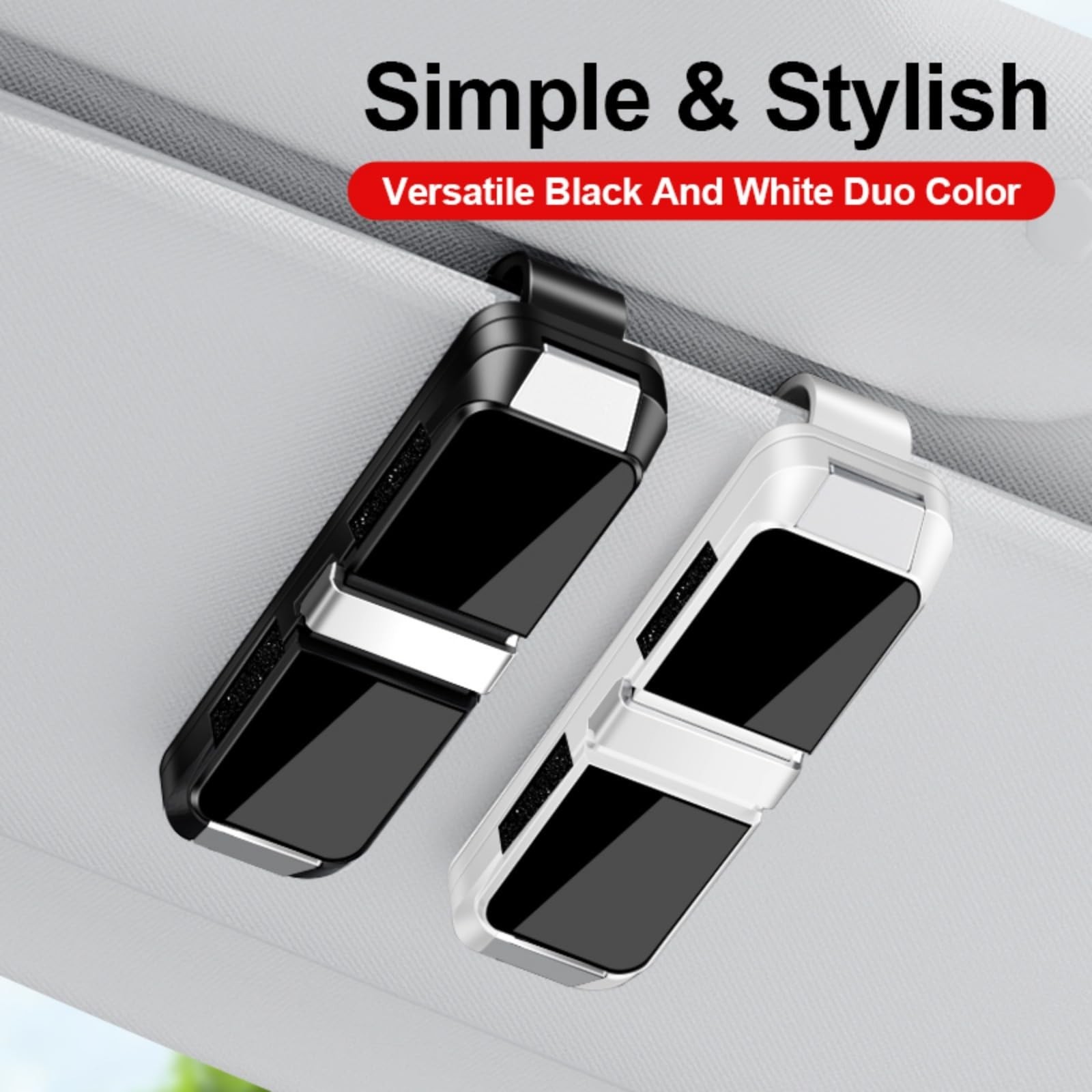 Universal Car Sun Visor Double-Layer Glasses Holder,Practical Visor Sunglasse...