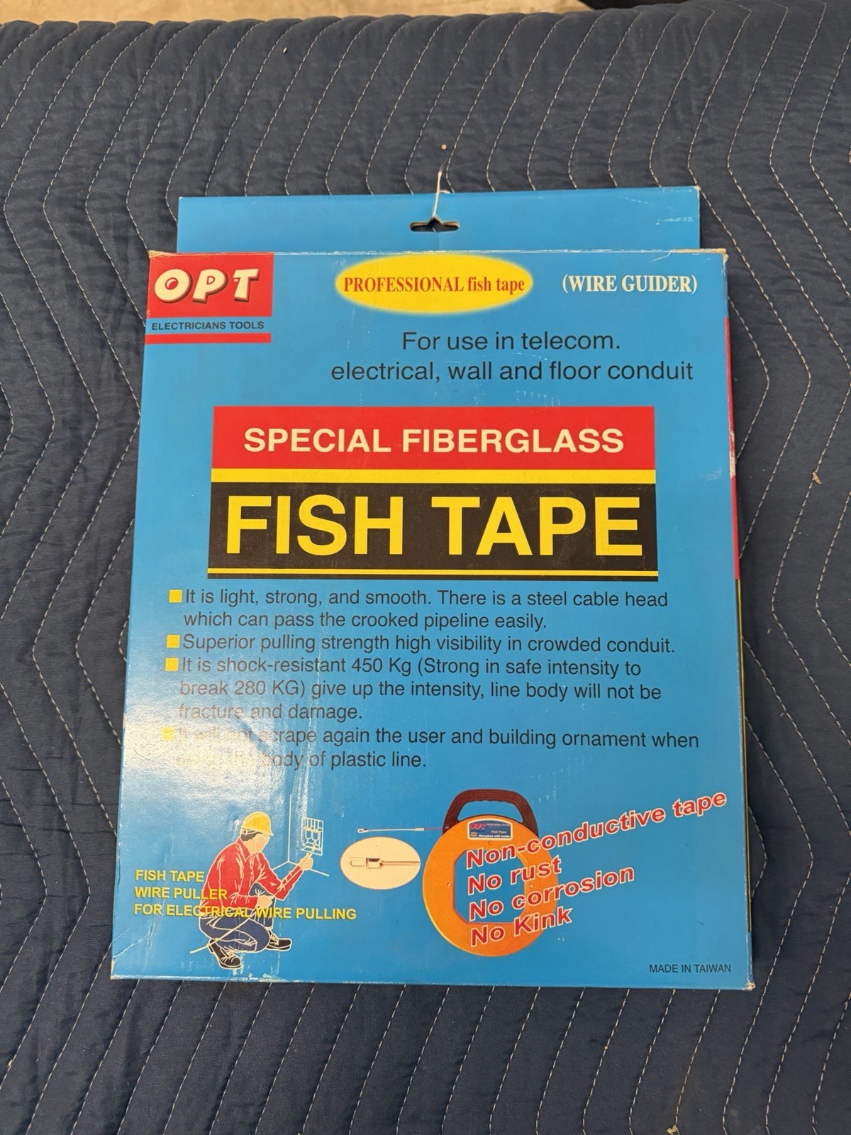 260’ OPT Professional Fiberglass Electrical Fish Tape