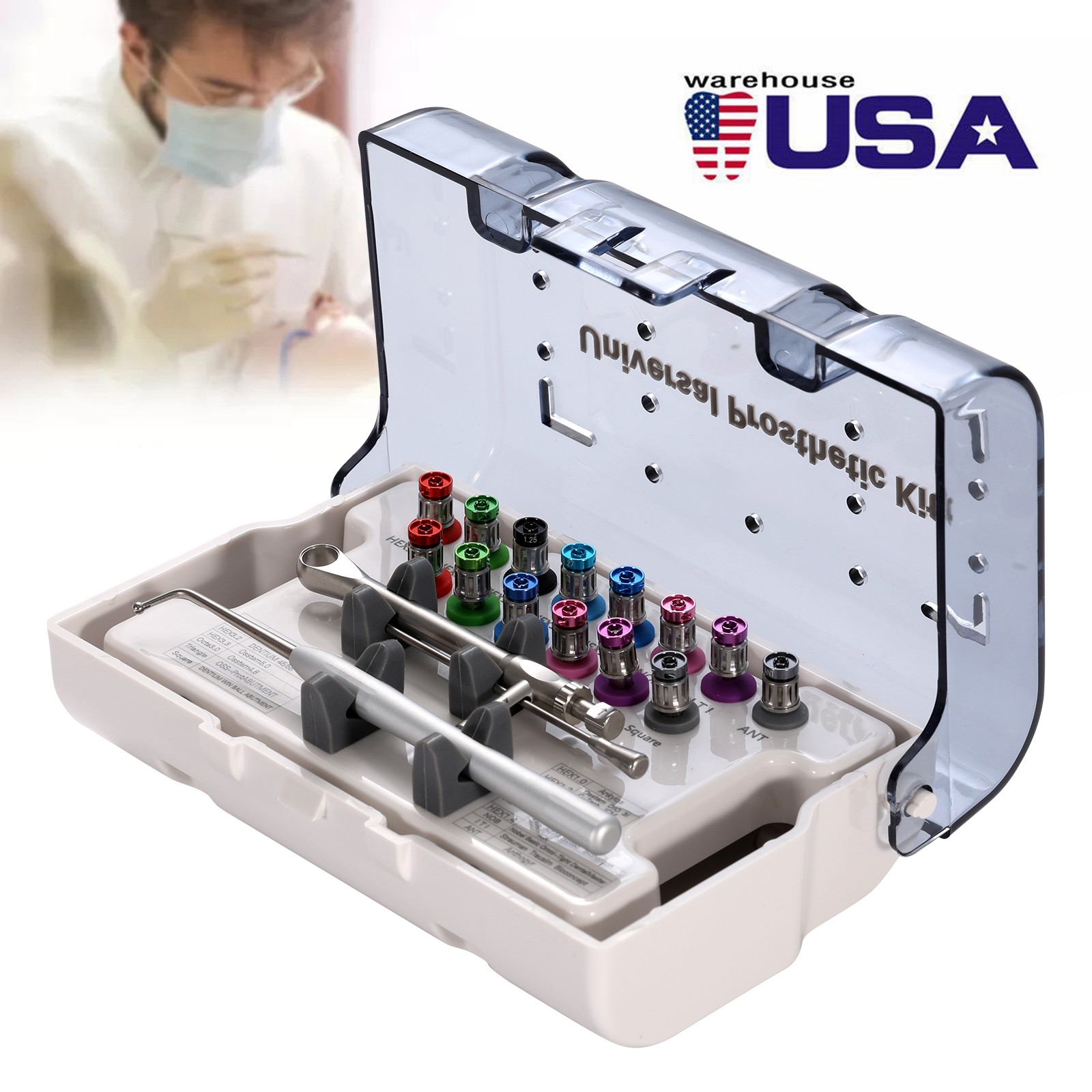 Universal Implant Prosthetic Kit-Screwdriver Multi-Unit Abutment Driver Wrench