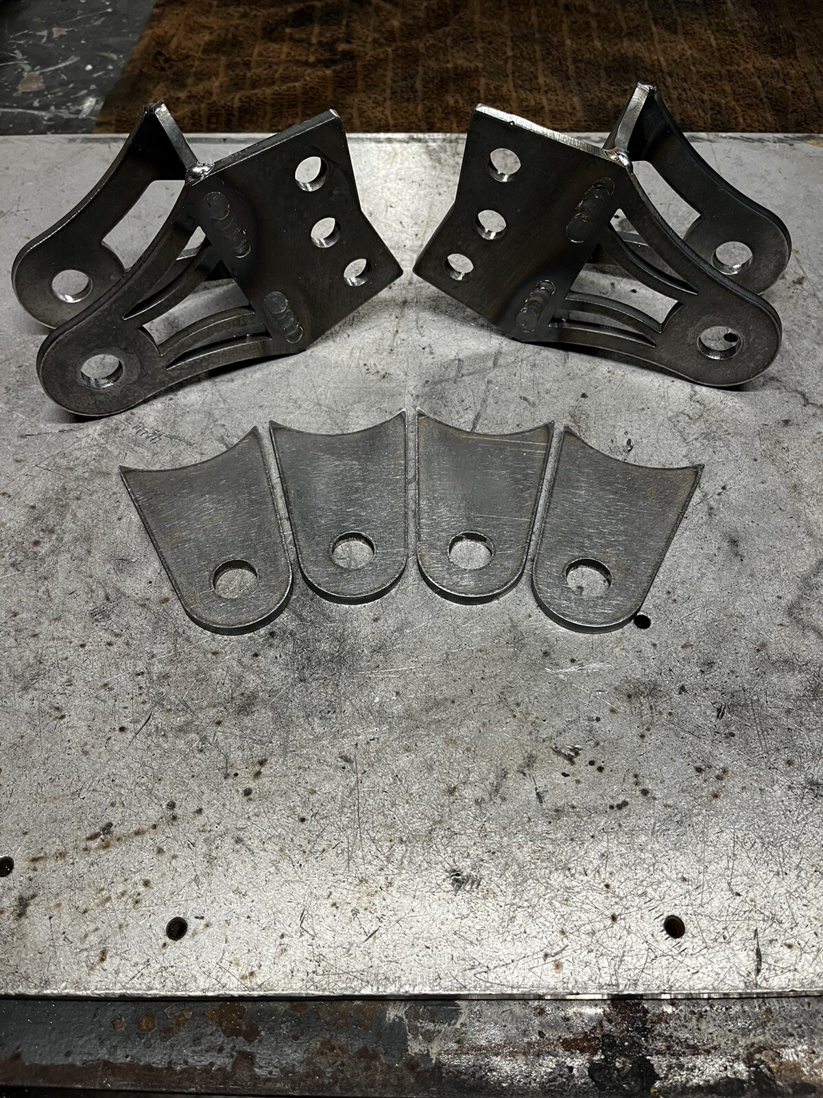 traction bar mount set 1/2” Bolt Holes With Axle Tabs For 4” Axle