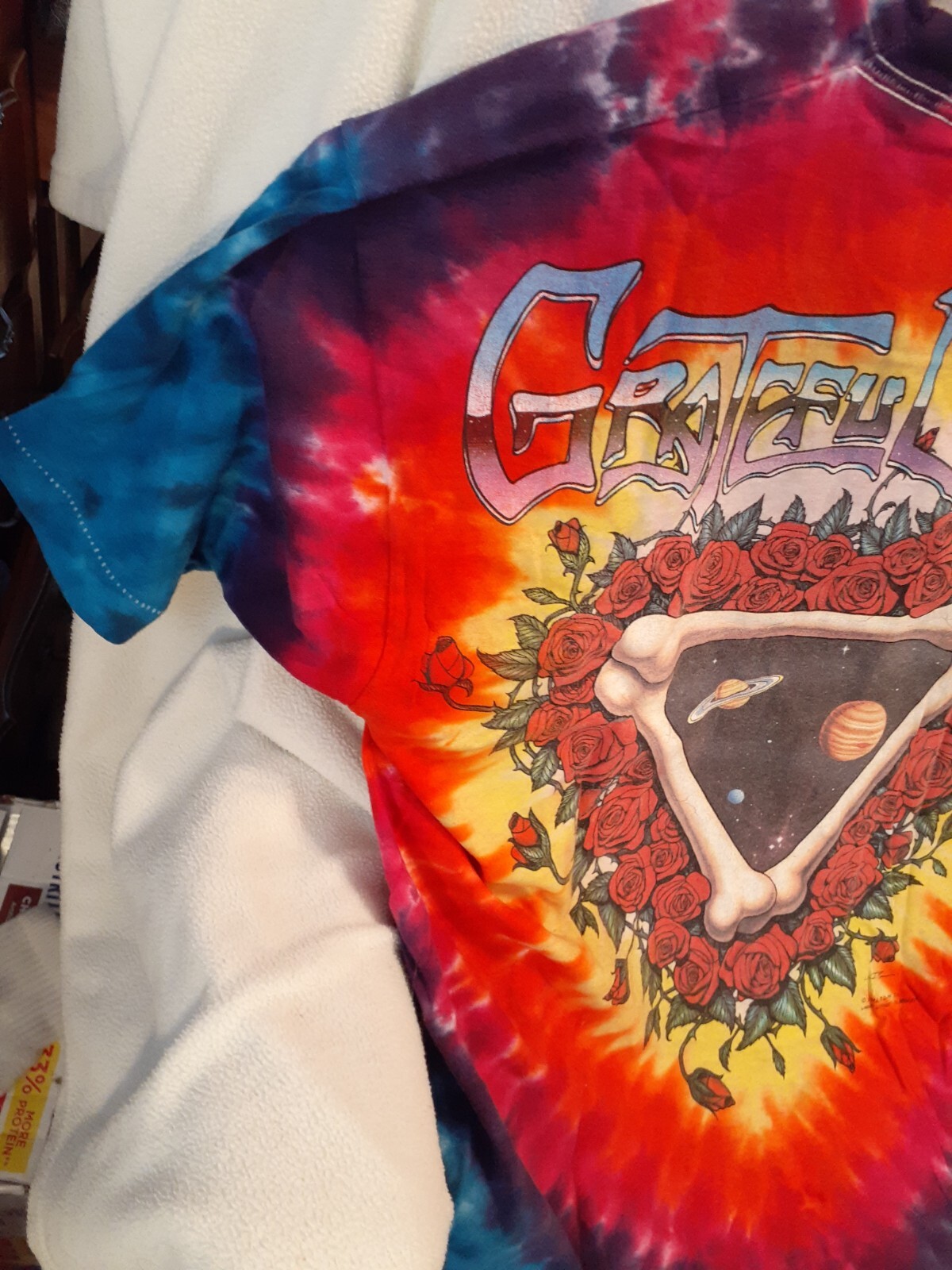 1992 GRATEFUL DEAD SPACE YOUR FACE T-Shirt by Liquid Blue Sz Large