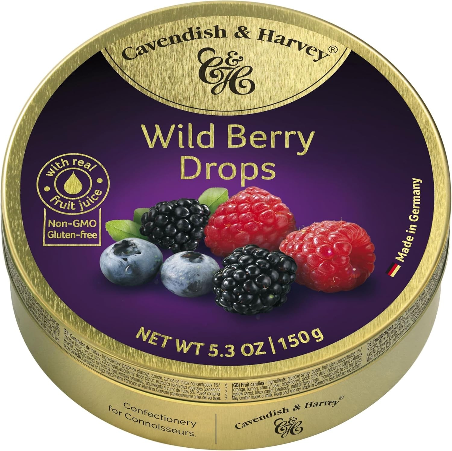 | Wild Berry Hard Candy Drops | 5.3 Ounce Tin