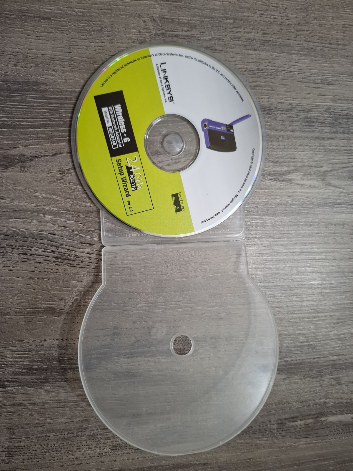 Linksys Wireless-G Setup Wizard Version 2.0 Disc WUSB54G