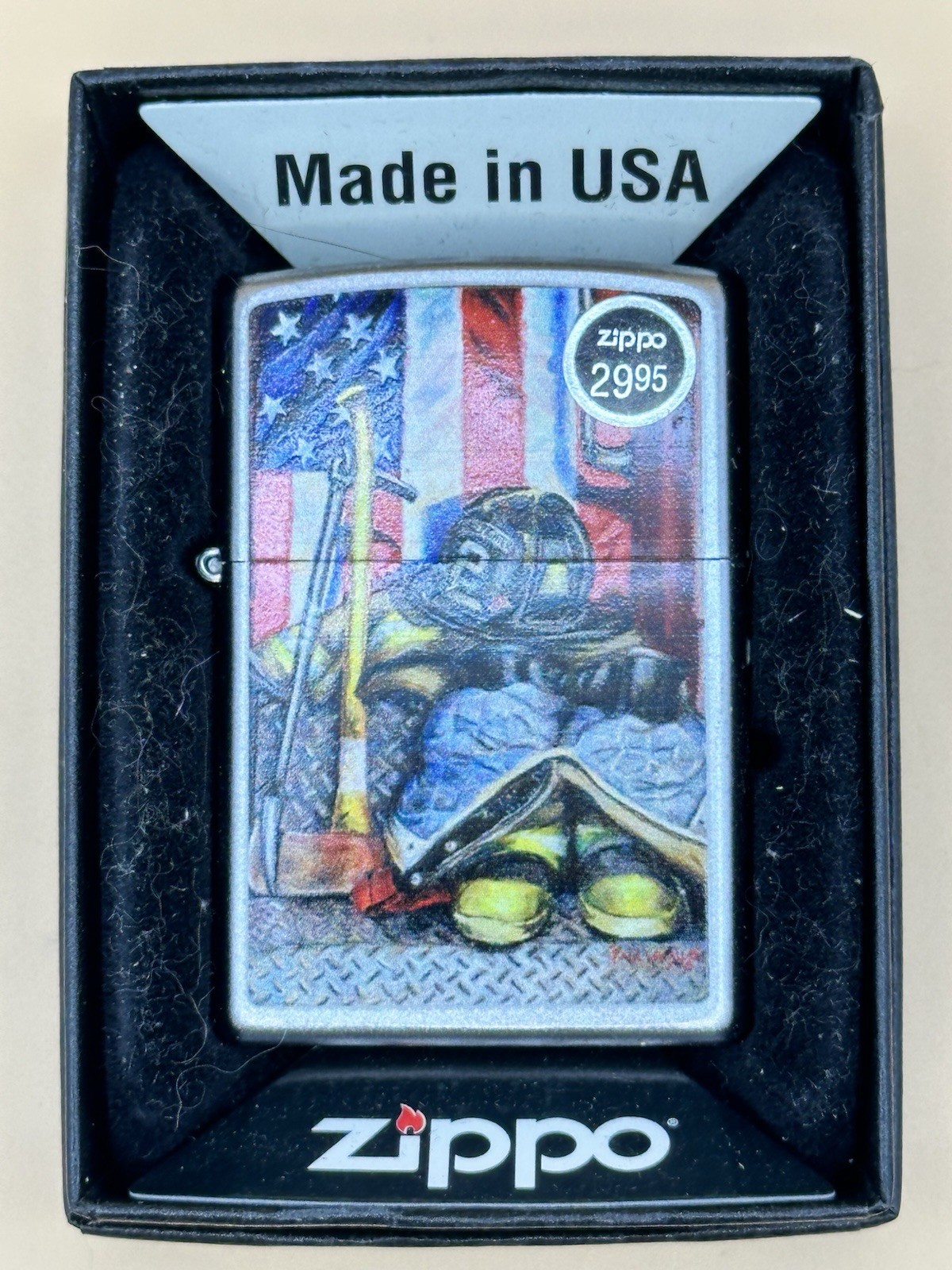 2016 Paul Wash Symbol Of A Hero Chrome Zippo Lighter NEW
