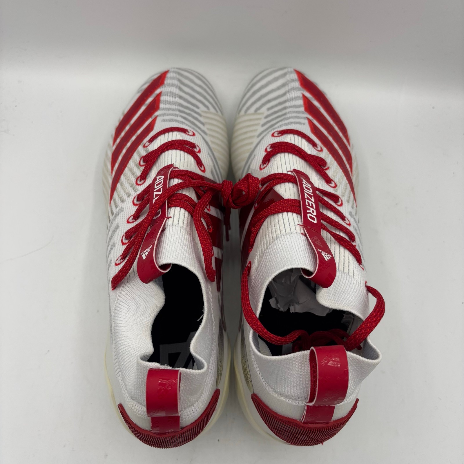 Adidas Adizero 8.0 Primeknit Football Cleats Mens Size 12 White Red