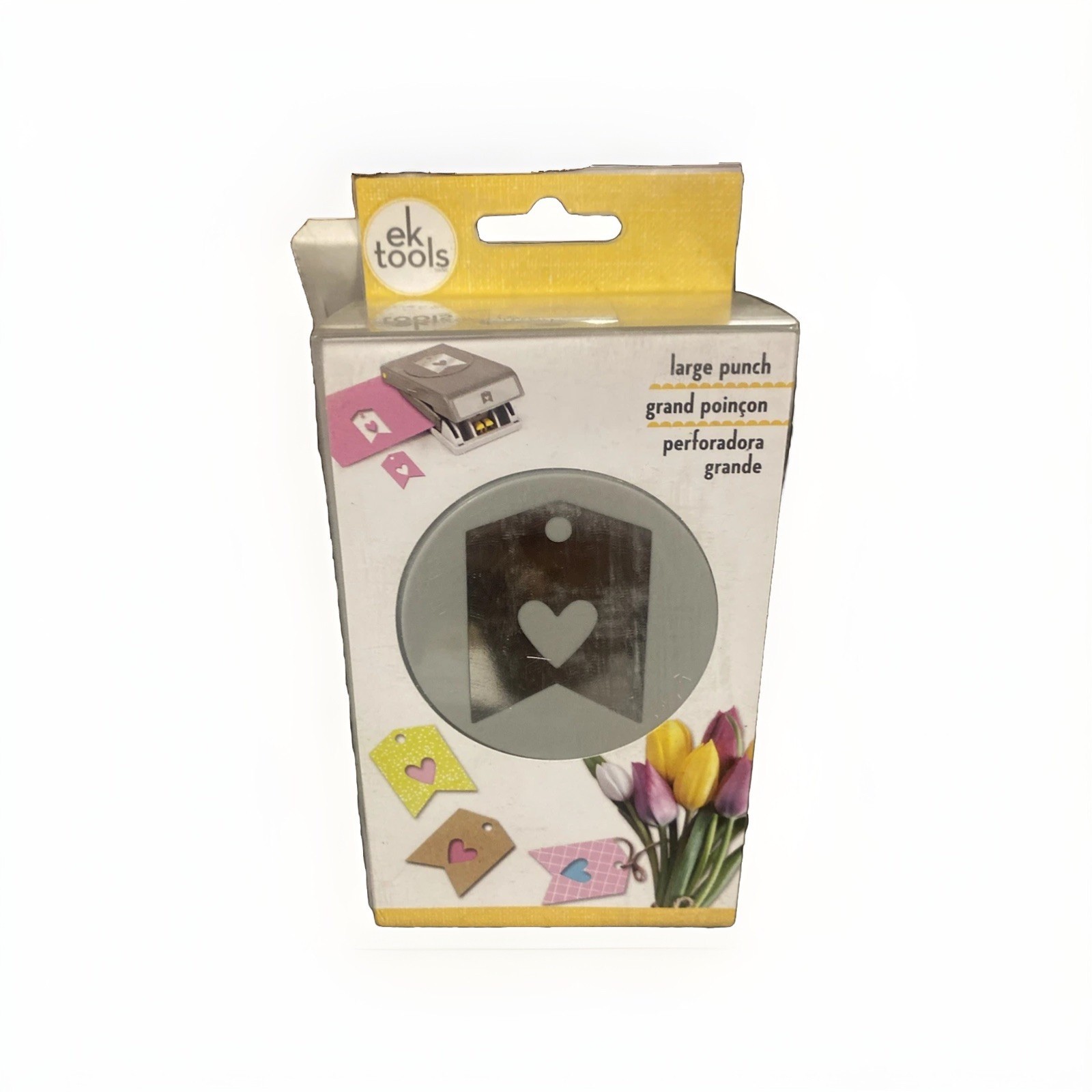 Ek Tools Heart Gift Tag Double Punch New & Unused