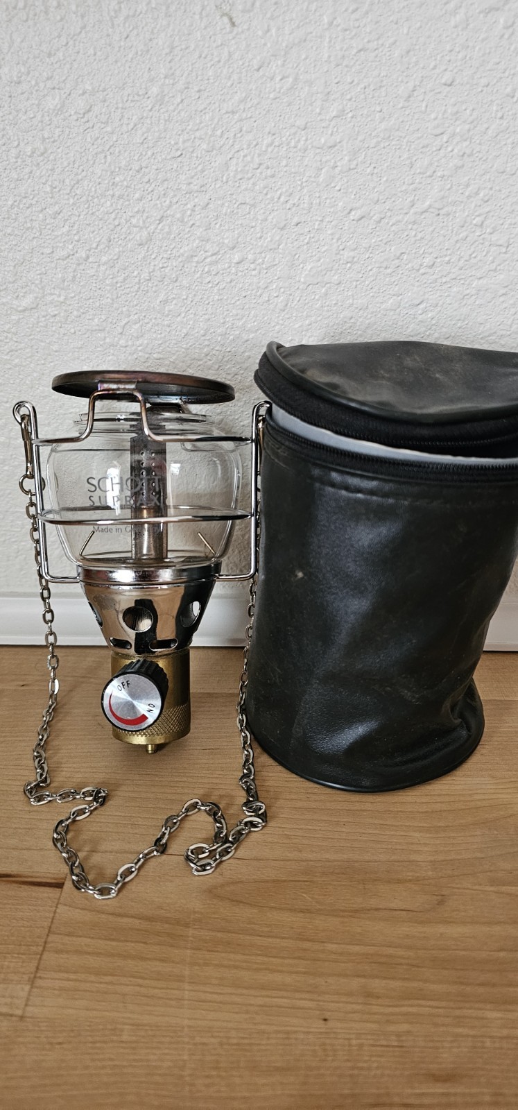 Schott Suprax Lantern Single Mantle, Back Packing, Propane, Made in Germany EUC