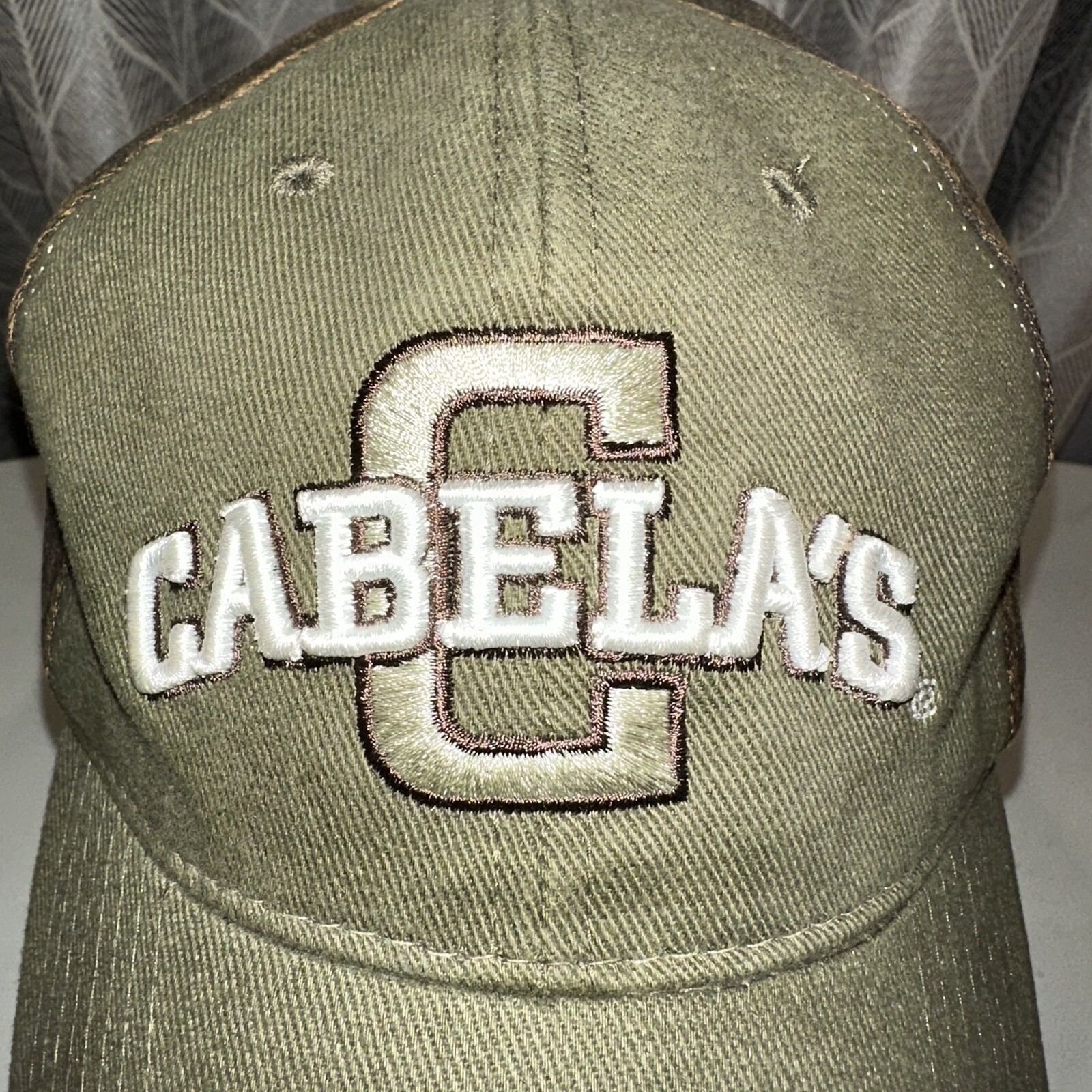 Cabelas Baseball Buckle Strap Hat Geen EUC