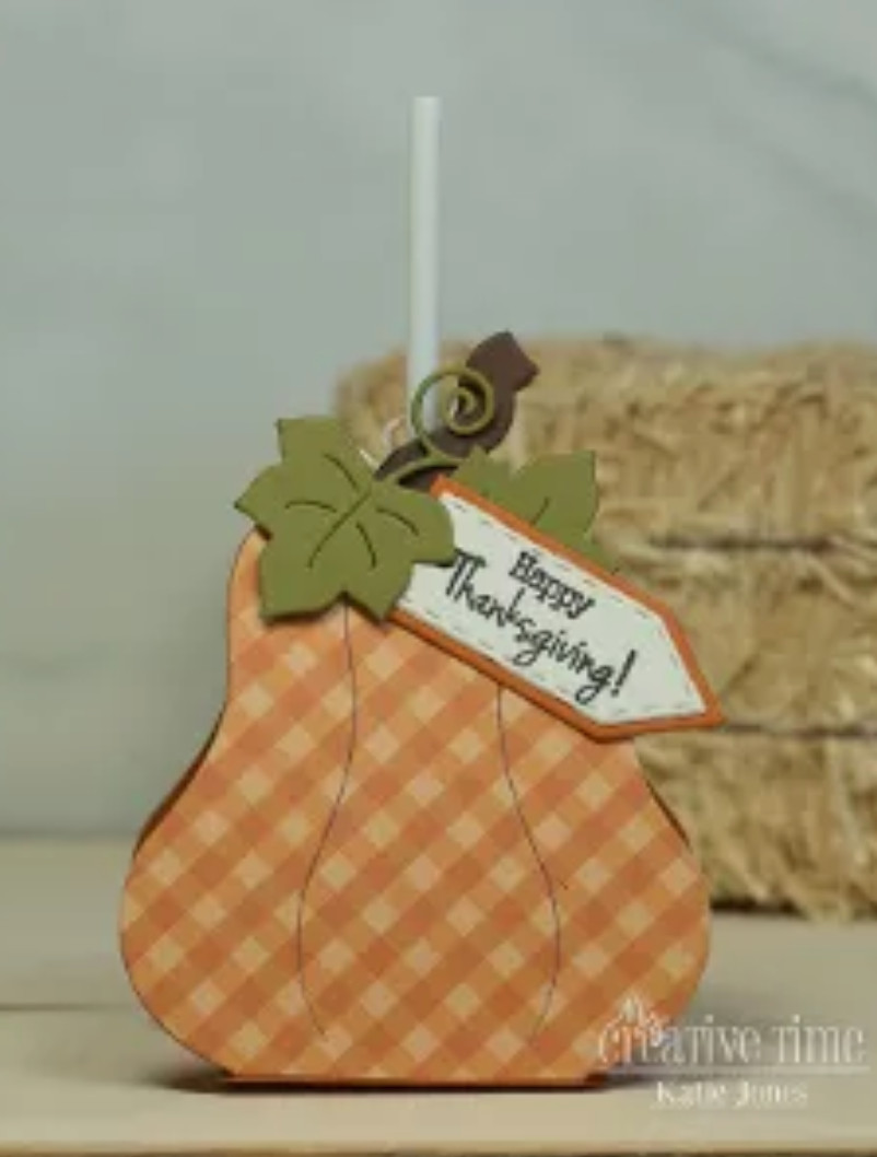 My Creative Time Pumpkin Lollipop Holder Die Set