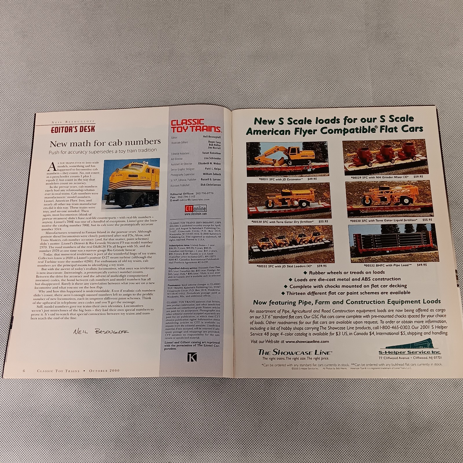 Classic Toy Trains Magazine October 2000