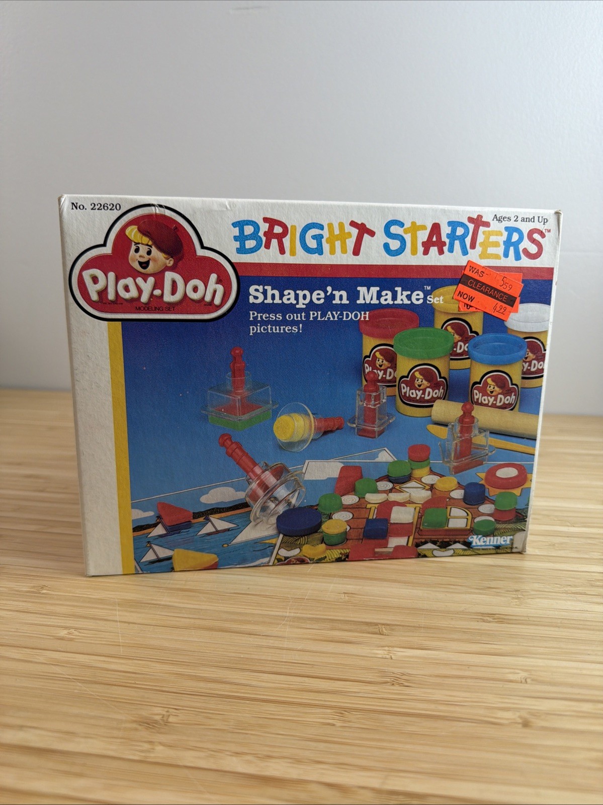 Play-Doh Bright Starters Shape'n Make Set Kenner 22620 Vintage 1989 New