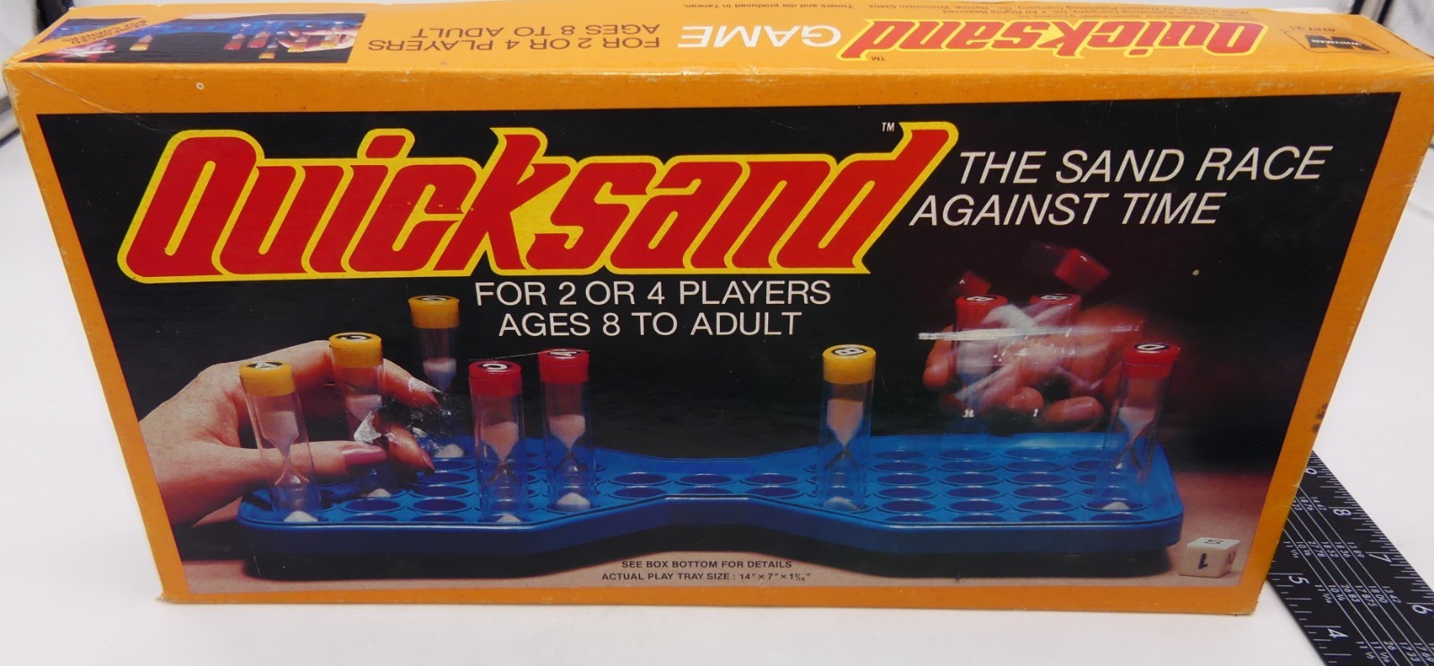 1981 Quicksand Board Game Replacement X4 Yellow Sand Timer Parts Only Whitman