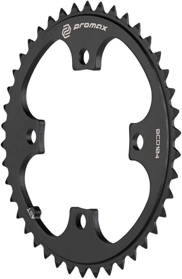 Promax 42T Aluminum 4-Bolt Chainring - CNC Machined for BMX & Single Speed Use