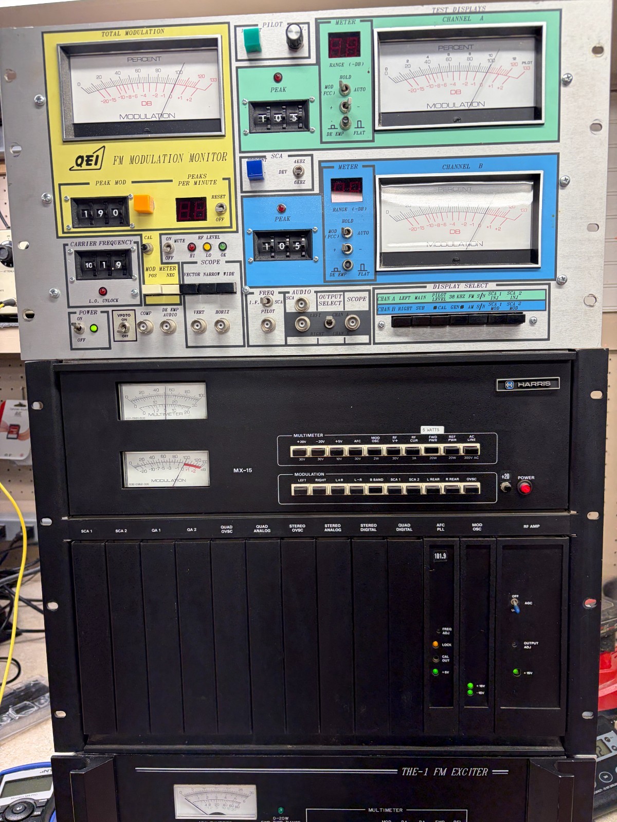 HARRIS MX-15 EXCITER, clean, caps, runs great!