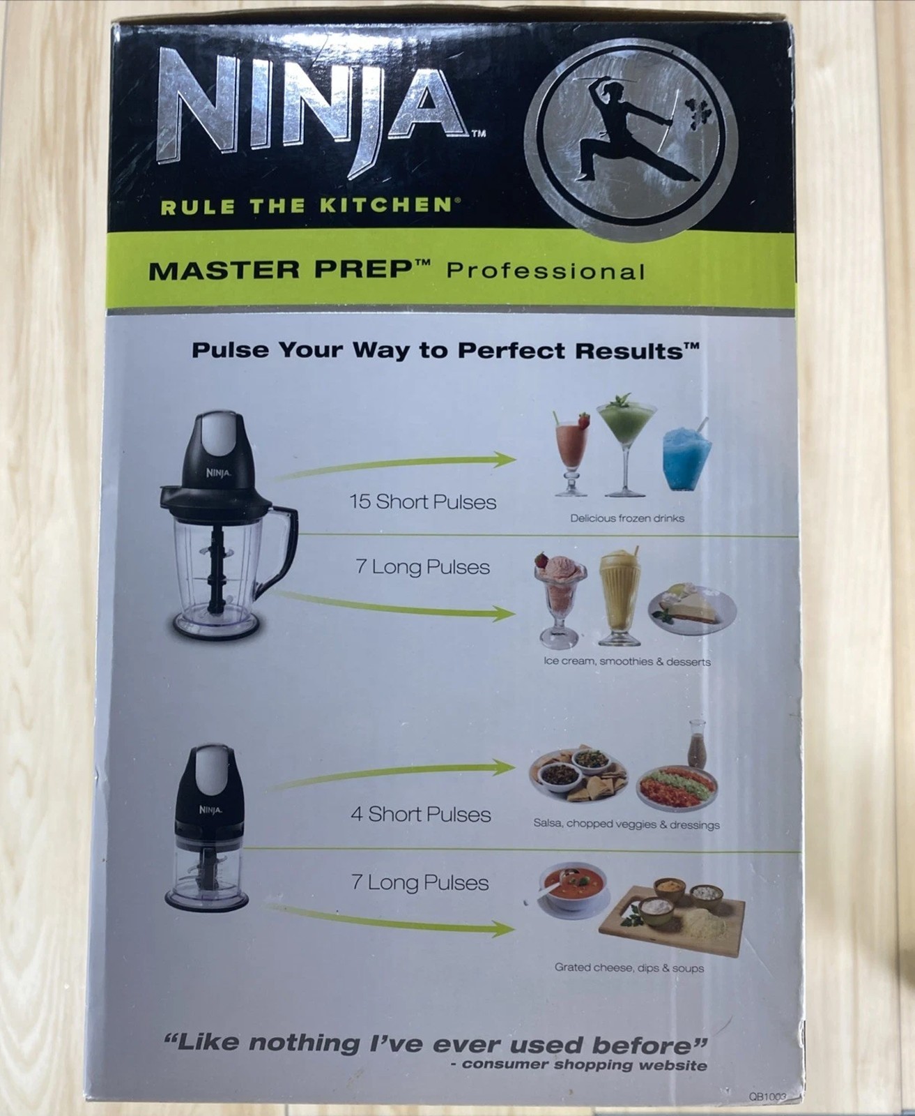 Ninja Master Prep Professional 450W Blender Food Processor Chopper QB1004 48oz