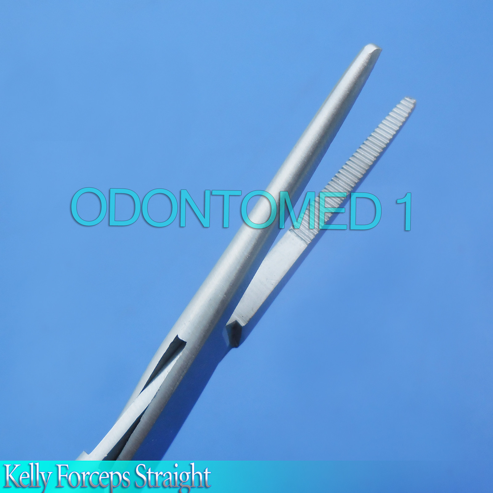 6 Pieces Kelly forceps 5.5" STR Black Dep Handle