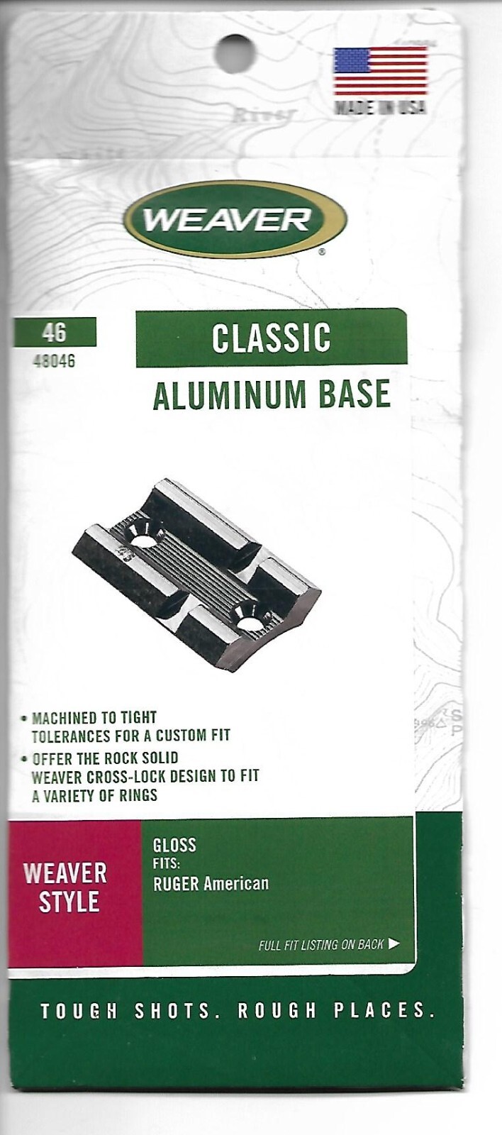 Weaver Top Mount Base - 48046 - 46 - Top Mount Base - Black