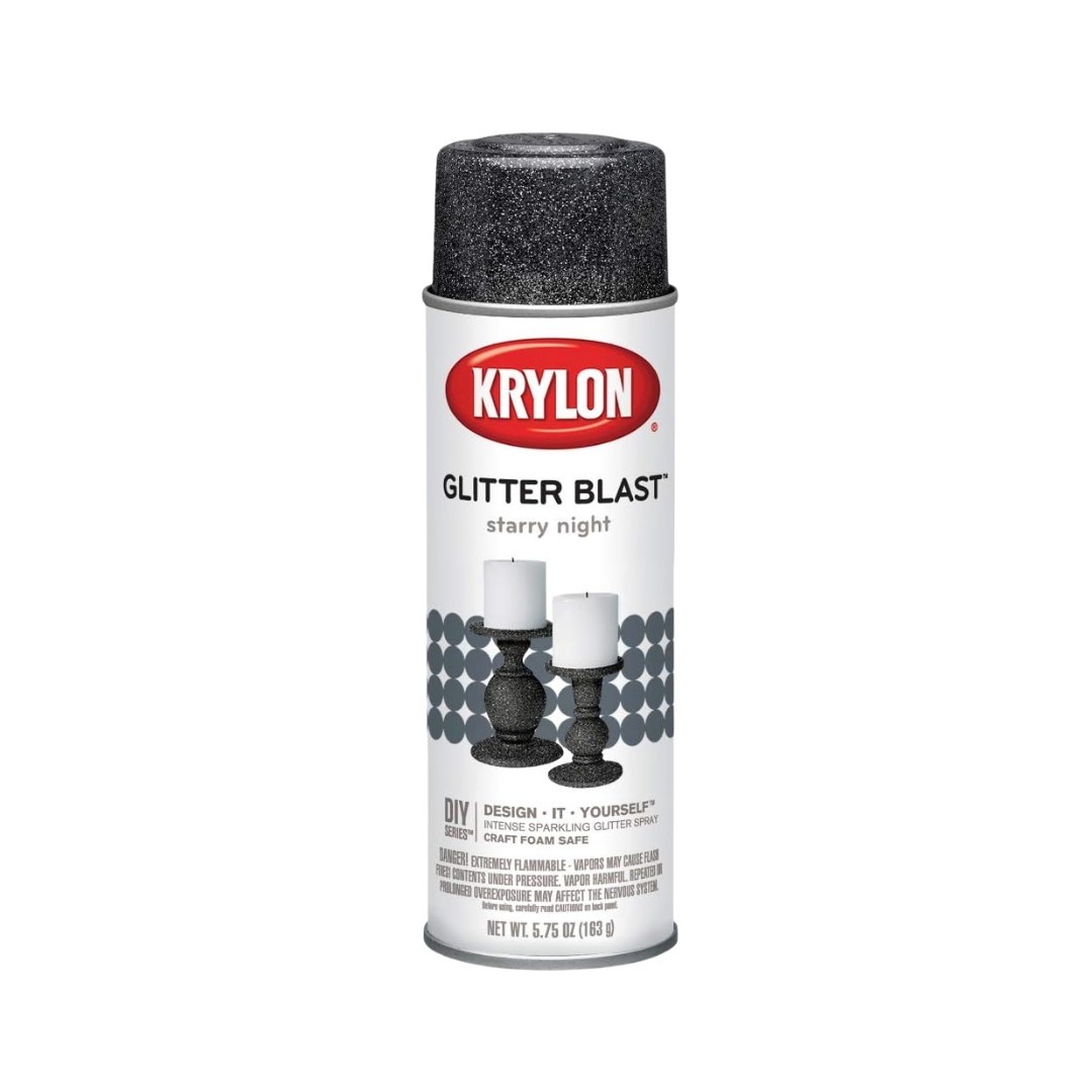 KRYLON 3805 -- Glitter Blast Starry Night 5.75 oz 4 Pack