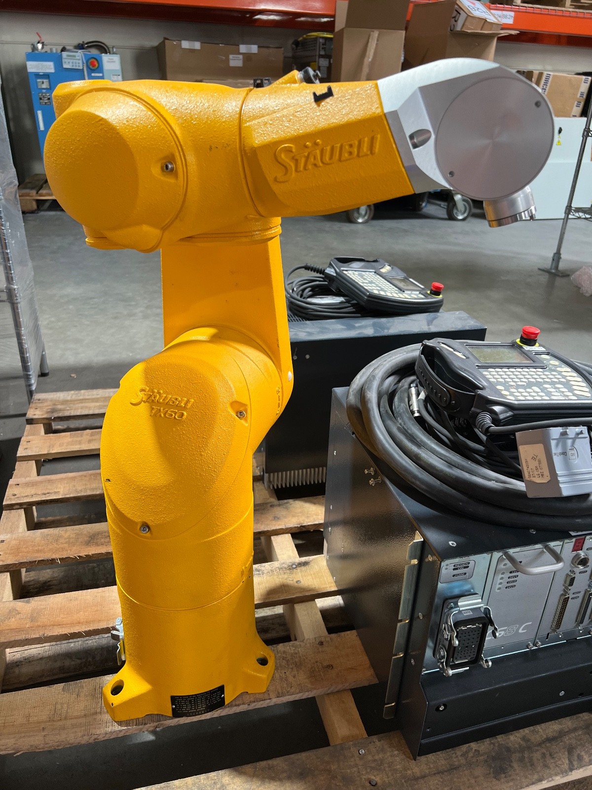 Staubli TX60 6-Axis Robot with CS8C Controller SP1 D21142102 Pendant & Cables