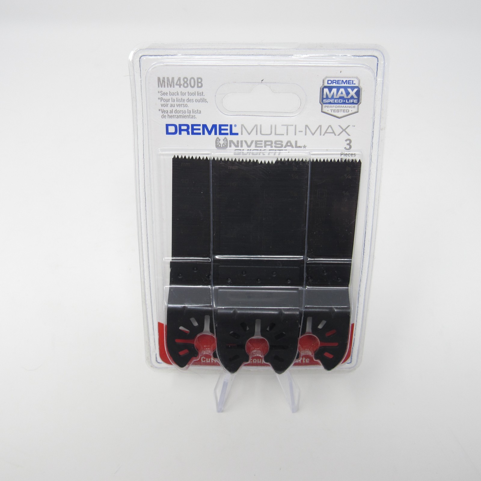 Dremel Multi Max Universal Quick Fit Flush Cut Blades for Wood MM480B 3 Pack NIB