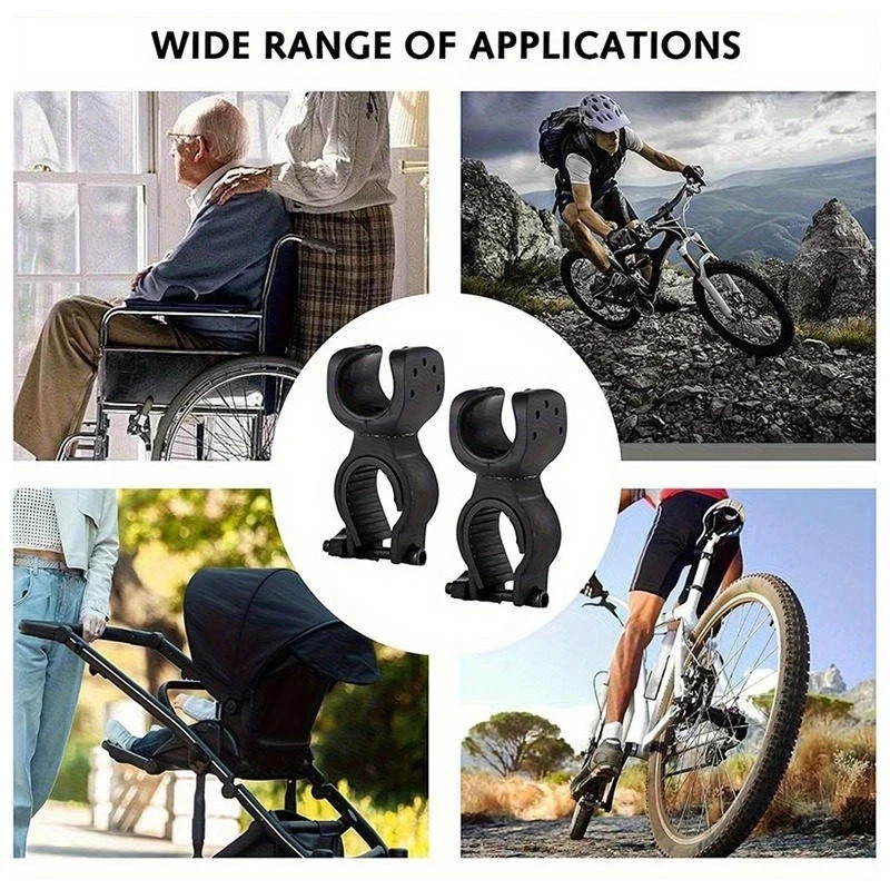 2 Pcs Cane Holder for Walker, Universal Cane Holder Rollator Accessories Stro...