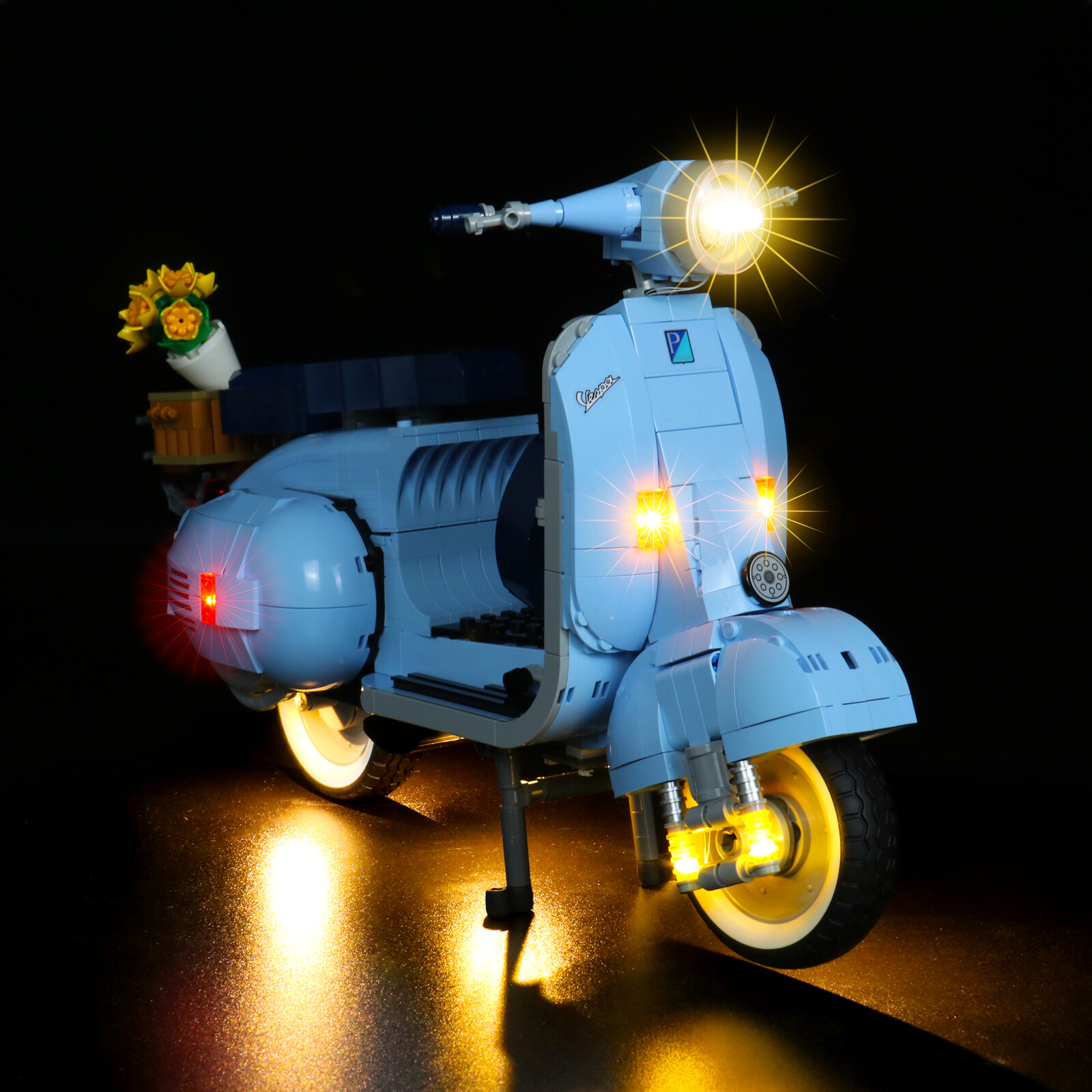 BrickBling LED Light Kit for LEGO Vespa 125 Scooter 10298 (Standard Version)