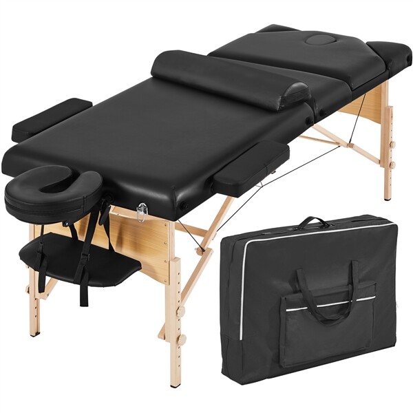 Portable Massage Table Lash Bed for Eyelash Extensions Beauty Tattoo Table Black