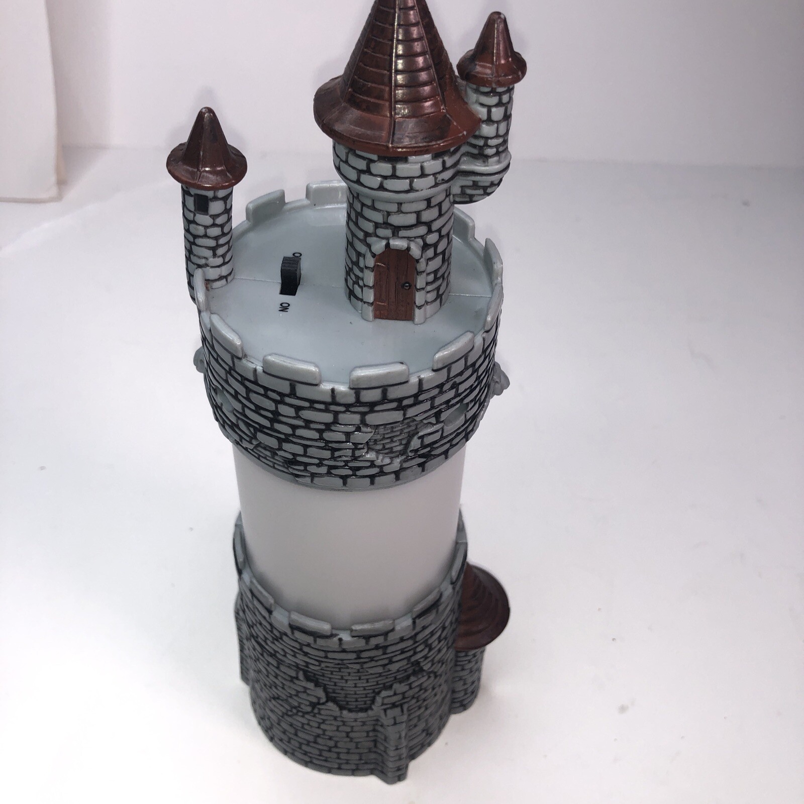 Castle Tower Night Light Vampire or Dracula 2001 Hasbro Light Up - 10.75" Tall