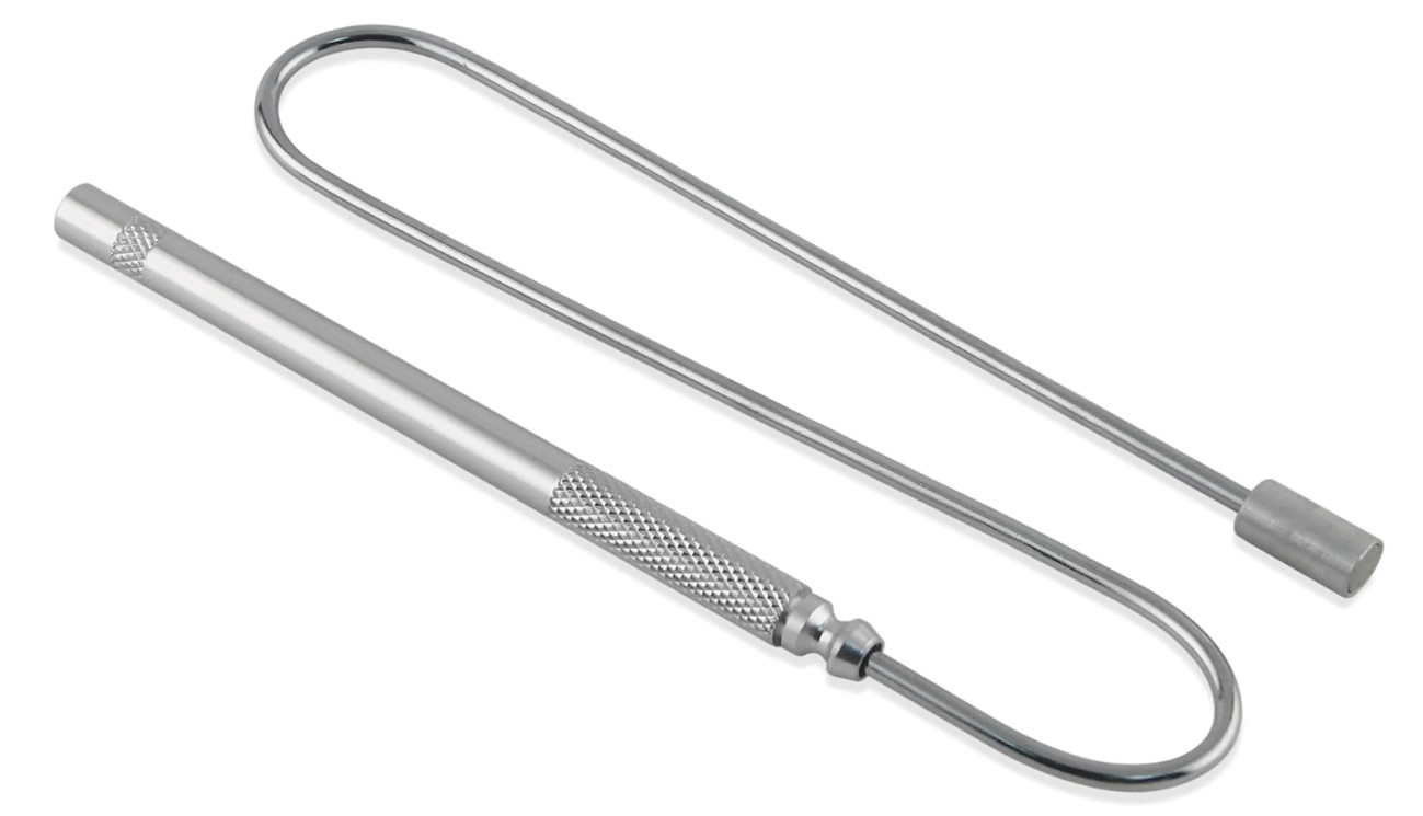 Master Magnetics Bendable Pickup Tool, 19” Long, 2lb Hold, Silver