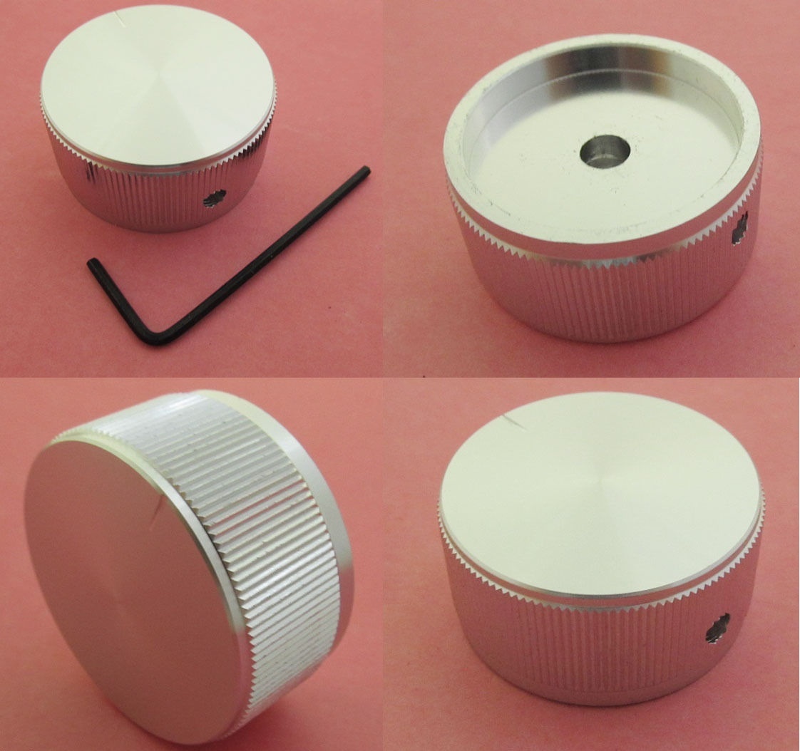 1pc High Quality Aluminum Audio Rotary pots Knob 40x20mm + 1 Allen wrench free