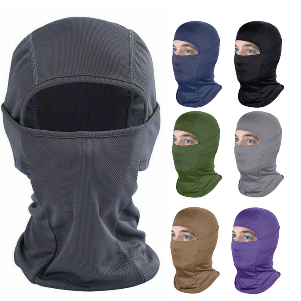 Balaclava Full Face Mask UV Breathable Ski Sun Hood Tactical Masks for Men Women