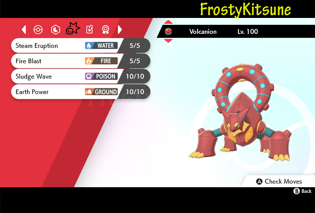 6IV Volcanion Non-Shiny Pokemon Sworld / Shield