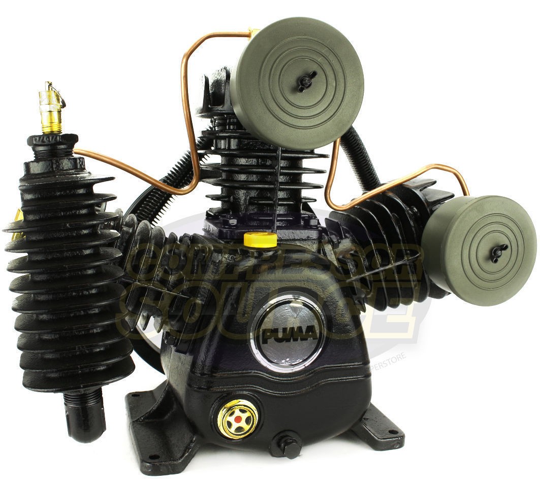 Puma 3 Cylinder 2 Two Stage Cast Iron Air Compressor Pump 15 SCFM