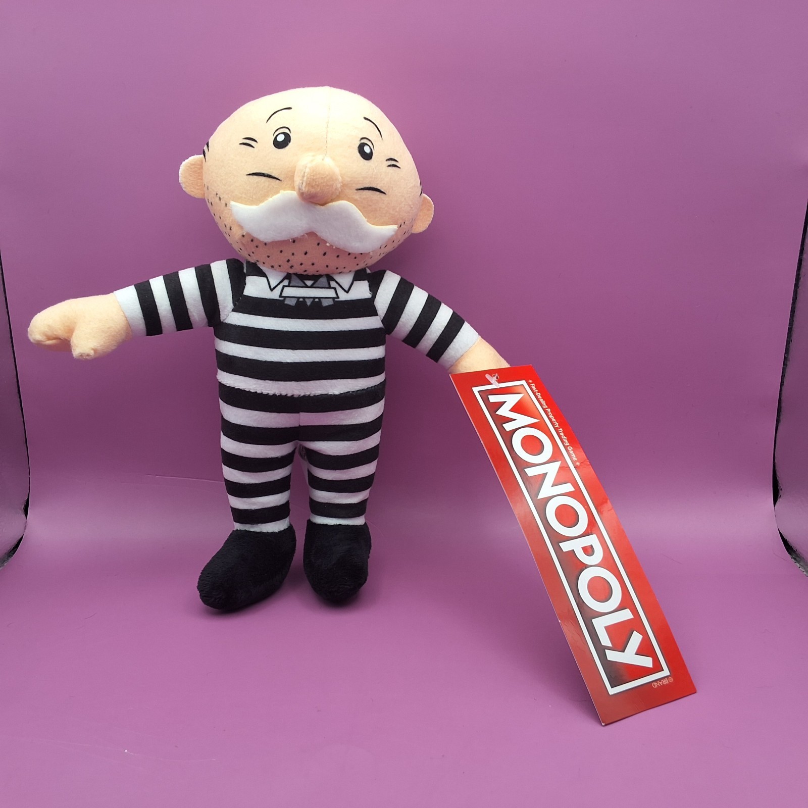 Monopoly Man Plush Stuffed Animal Toy Get Out of Jail Hasbro 12” NWT