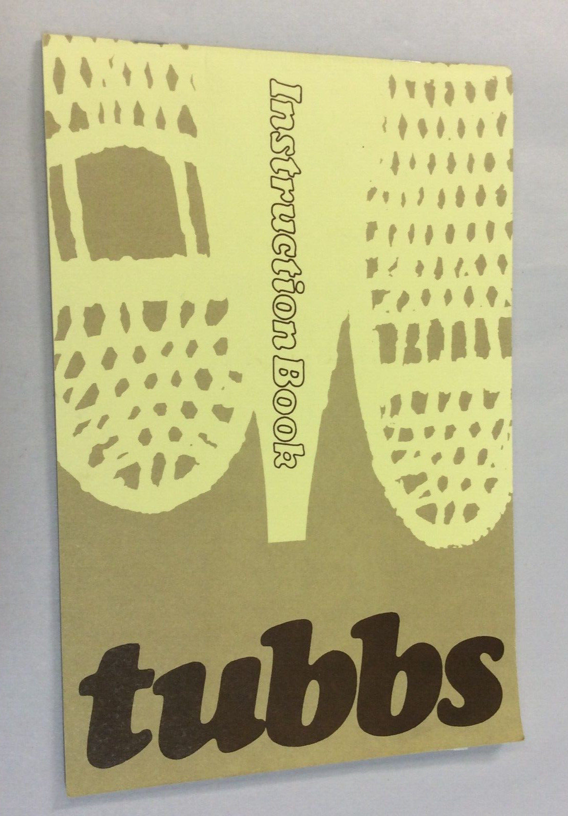 Rare Tubbs Snowshoe Instruction Book for Kit Stowe Canoe & Snowshoe Co