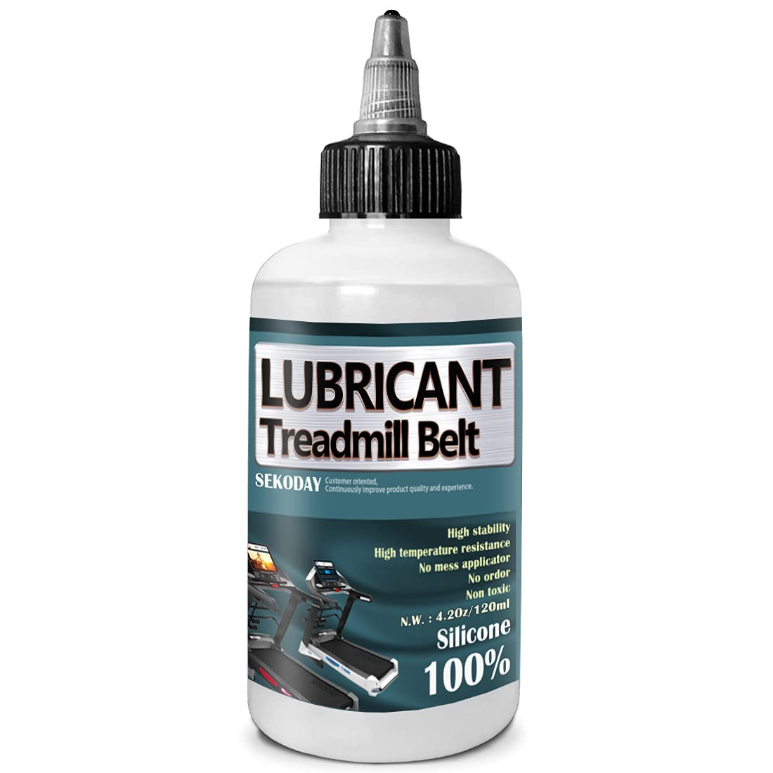 4 oz Silicone Treadmill Belt Lubricant Non Toxic Odorless with Cap