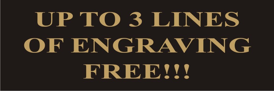 Lot of 3 Custom Plates - Laser Engraved - 1"x3" - Free Engraving