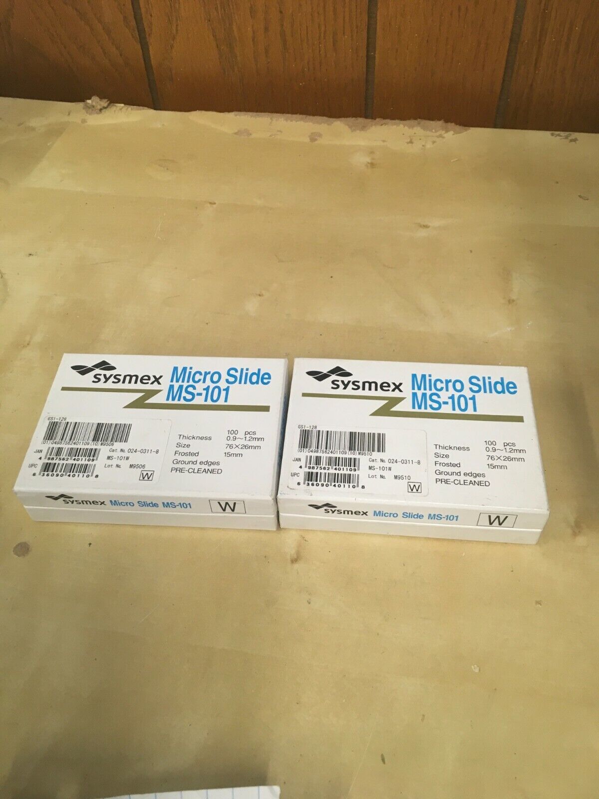 2 Packs: Sysmex Micro Slide Ms-101 76x26mm Frosted 15mm