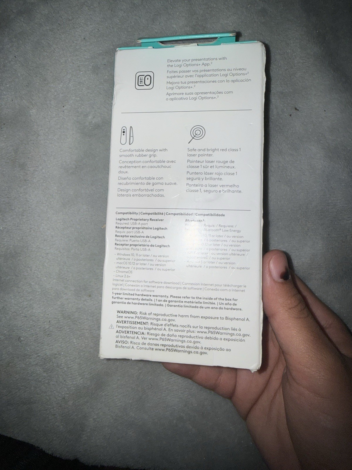 Logitech R500 Wireless Presenter Laser - Graphite