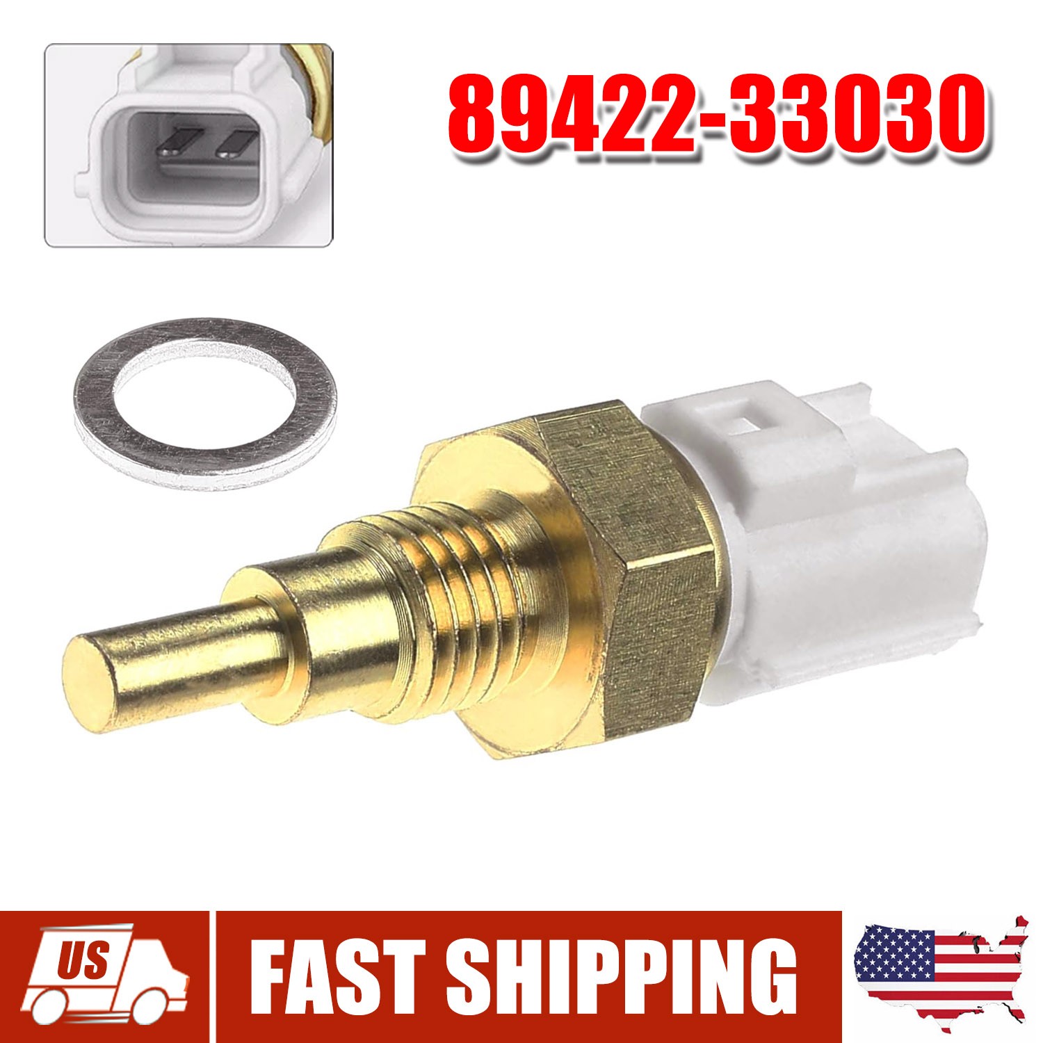 89422-33030 Engine Coolant Temperature Sensor Fit Toyota Camry Prius RAV4
