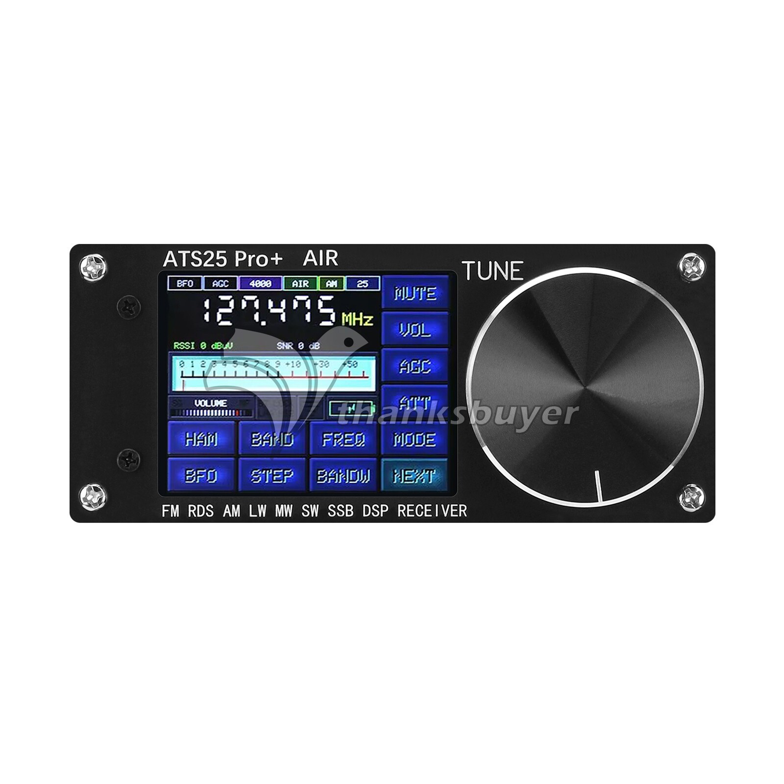 HAMGEEK ATS25 Pro+ FM SW SSB MW LW AIR SDR Receiver Aviation Band Receiver USA