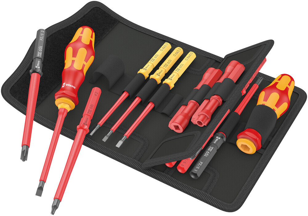 Wera 006616, Kraftform Kompakt VDE 18 Imperial 1 Tool finder, 18 pieces