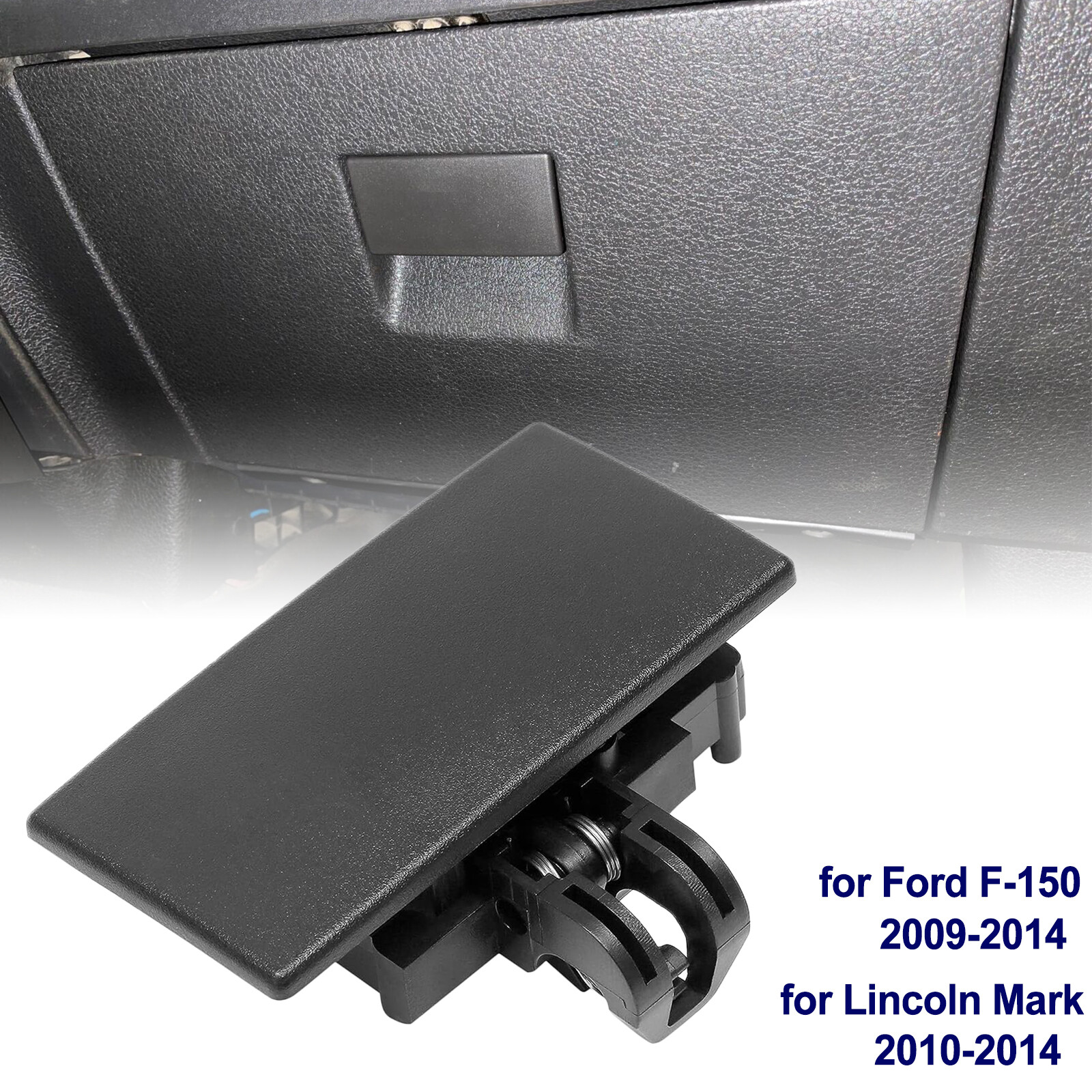 for Ford F-150 2009-2014 Dusk Gray Glove Box Latch Black Handle BL3Z-1506072-AF