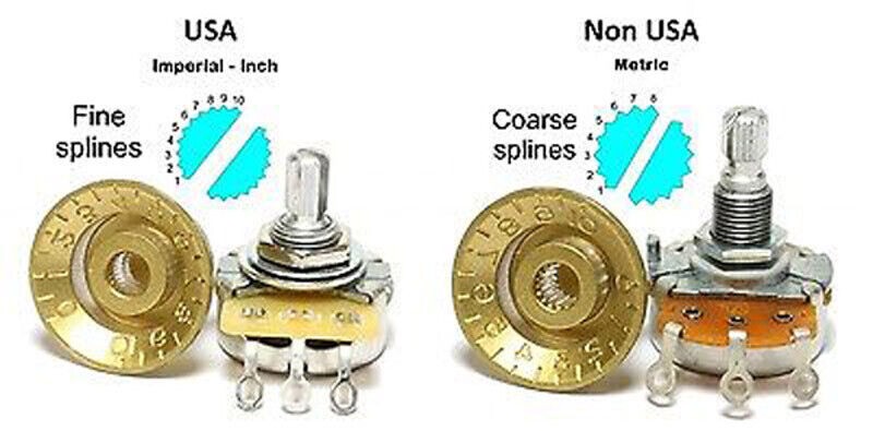 Clear/Transparent LP Bell Knobs Top Hat Knob White Number fits Epiphone Les Paul