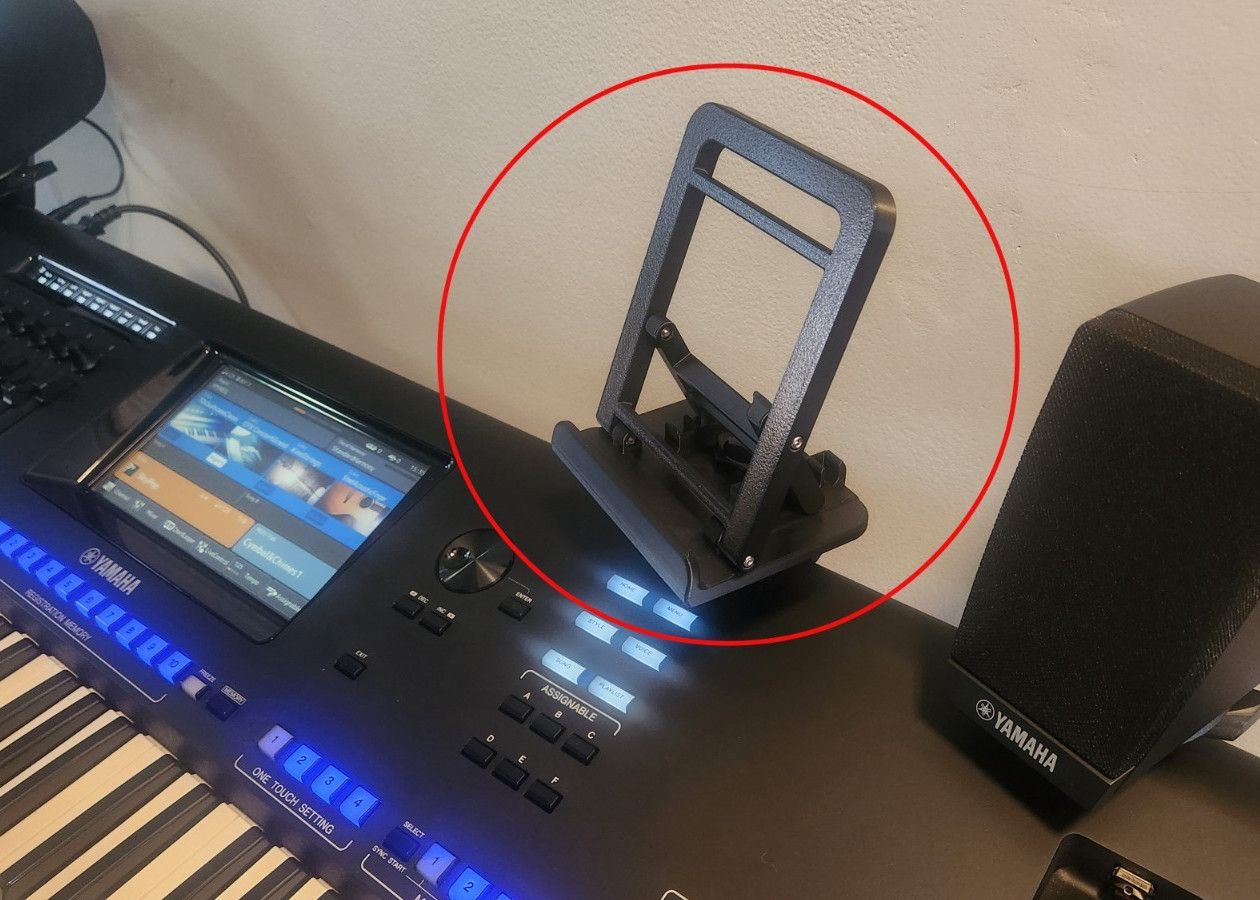 Universal Tablet Stand / Holder for Yamaha Genos 1 and Genos 2