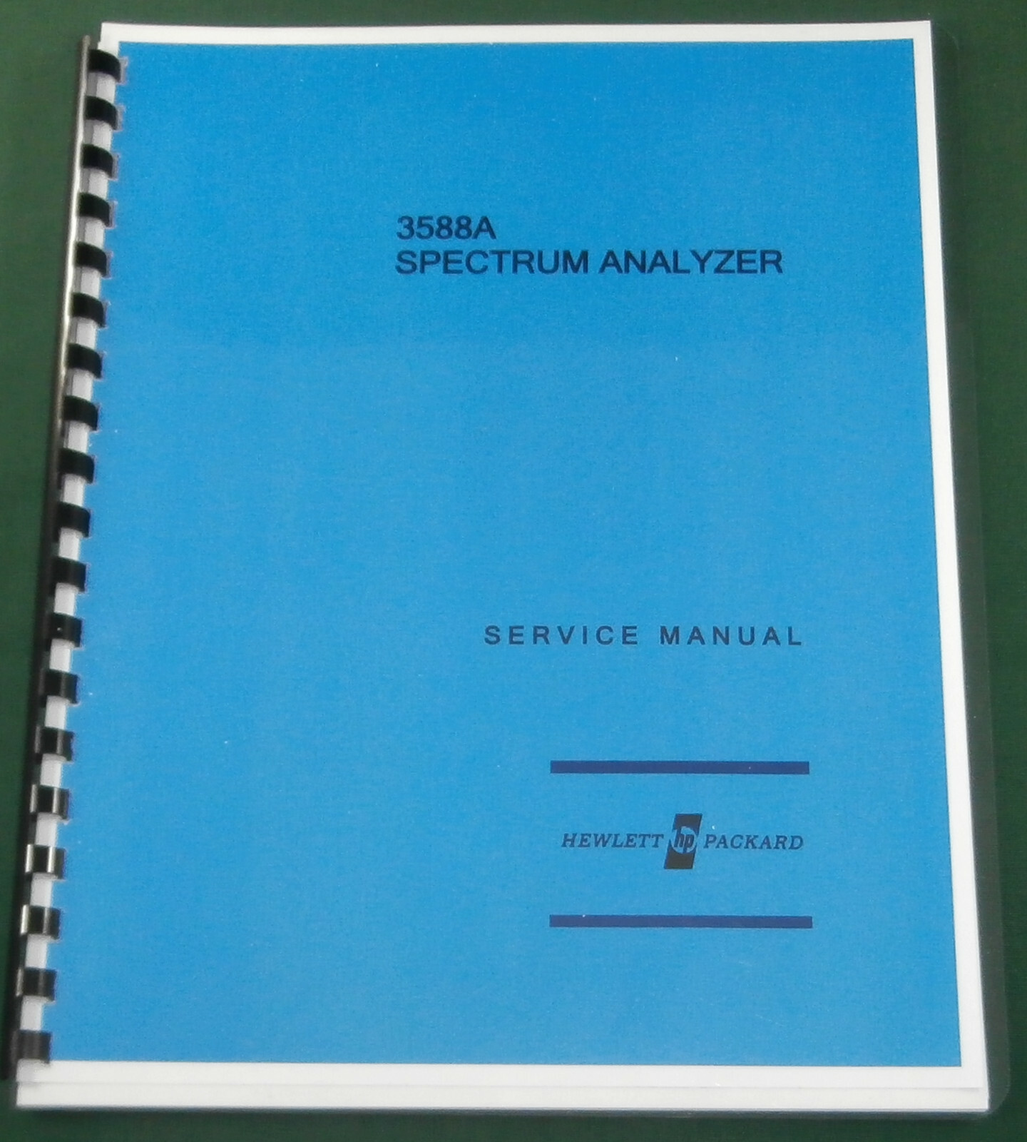 HP 3588A Service Manual: Comb Bound & Protective Covers